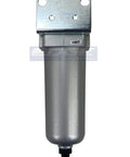 Heavy Duty Industrial High Flow Inline Air Filter Water Trap With 5 Micron Filtration, Metal Bowl, Auto Drain, Three Quarter Inch NPT