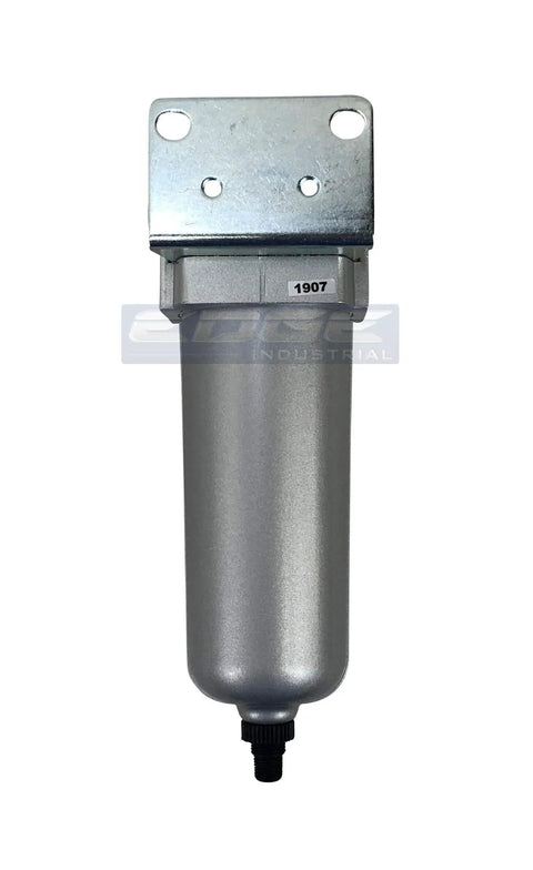 Heavy Duty Industrial High Flow Inline Air Filter Water Trap With 5 Micron Filtration, Metal Bowl, Auto Drain, Three Quarter Inch NPT