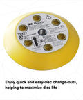 Foam Backing Sanding Disc Pad Kit For 3 Inch Discs With Five Adapters No Fuss Disc Changes Vacuum Sanding Automotive Finishing