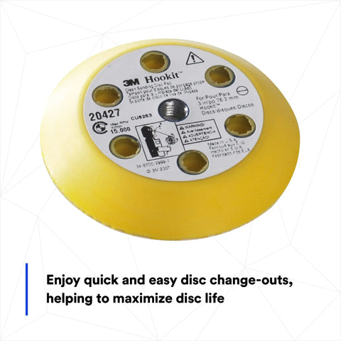 Foam Backing Sanding Disc Pad Kit For 3 Inch Discs With Five Adapters No Fuss Disc Changes Vacuum Sanding Automotive Finishing