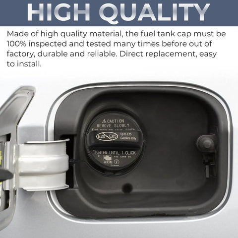 Gas Cap Replacement For 2014 2021 Toyota And Lexus Cars Fits Camry Corolla RAV4 Highlander installed, showing fitment and quality.