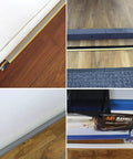 Heavy Duty Wire Protector Tubing With Non Slip Surface Stick-On Cable Covers used on floor and wall in various settings