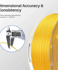 Silk Copper PLA Filament 1.75mm, 1kg Spool For 3D Printers, High Dimensional Accuracy 0.02mm with glossy silk finish spool