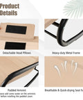 Two Person Outdoor Lounge Chair With Adjustable Canopy, Wheels, Detachable Pillows, Extra Large Double Patio Hammock Bed product details