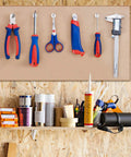 Beast Mode Heavy Duty Neodymium Round Base Cup Magnets holding tools on workshop wall, 60 pieces with holes countersunk discs.
