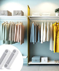 4 Pack Plastic Rod Spacer Caps For Closet Rods And Wire Shelves End Caps For Wire Shelf System in organized wardrobe