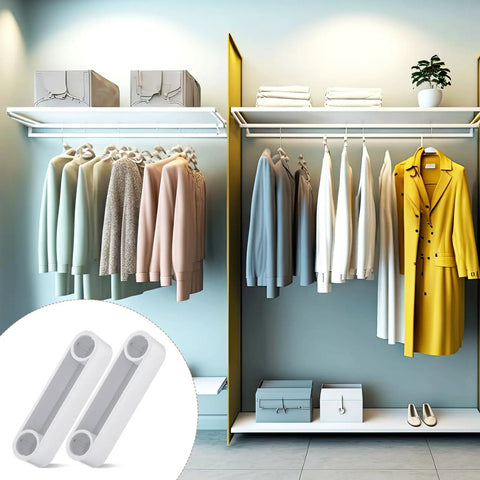 4 Pack Plastic Rod Spacer Caps For Closet Rods And Wire Shelves End Caps For Wire Shelf System in organized wardrobe
