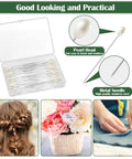 All In One DIY Floral Arrangement Kit With Green Wire And Floral Tape Including 26 Gauge Stem Wire 114 Feet 22 Gauge Paddle Wire box of pearl head pins