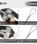 8.8 Inch Heavy Duty Beefed Up Pro Grade Crimping Pliers Kit With 140 Double Barrel Sleeves shown in use on wire loop