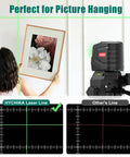Green Cross Line Laser Level With 360 Degree Self Leveling Tripod 26 Inch Laser Leveler Tool For DIY Home Reno Projects Picture Hanging Floor Tile For Home Renovation, green laser leveling wall picture