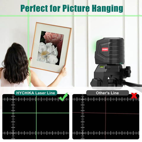 Green Cross Line Laser Level With 360 Degree Self Leveling Tripod 26 Inch Laser Leveler Tool For DIY Home Reno Projects Picture Hanging Floor Tile For Home Renovation, green laser leveling wall picture