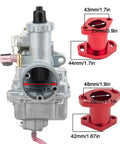 26mm Performance Carburetor Kit For Mikuni Predator 212cc GX160 GX200 CT200U KT196 with carburetor and manifold dimensions