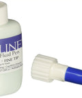 Masking Fluid Pen With 20 Gauge Tip 1.25 Oz Bottle Non Clog Cap Wire System Air Tight Design Versatile For Acrylics Inks Gutta