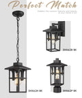 Outdoor Post Lights Two Pack Built To Last Industrial Style Exterior Pillar Lamps In Matte Black Finish With Seeded Glass