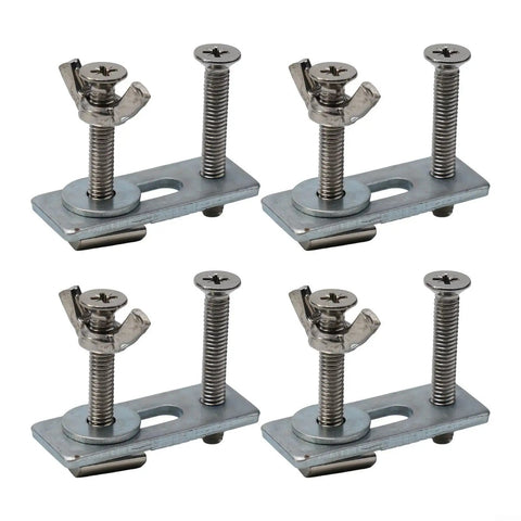4-Pack M6 T-Track Hold Down Clamps That Grit Your Wood For 3018 Series Cnc Router Machines With Zinc Alloy Durability To Secure Workpieces Up To 30mm Thick During Milling Or Drilling Jobs Without Any Wobble