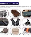 Gunmetal Black M5 Leather Chicago Screws Set, 100 Pieces, Mega Size Kit With various uses on belts, bags, and shoes