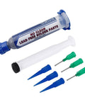 Low-Temp Lead-Free Solder Paste For Precision Soldering With Tin-Bismuth Alloy, Melts At 138 Celsius, with no-clean syringe