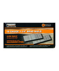 Pro Grade 18 Gauge Brad Nails 1 1/4 Inch Rust Proof Galvanized Steel With Reliable Glue Collation 5000 Count Bulk Box.