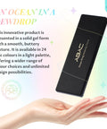 24 Color Jelly Gel Polish Kit Hema Free With Dual Brush Non Toxic Sheer Gel Polish Set displayed above a hand