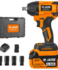 Beast Of A Cordless Impact Wrench With 450NM Torque And Brushless Motor One Half Inch Drive 3600 RPM Includes 4.0Ah Li Ion Battery with accessories