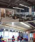 Dual Ended T8 LED Tube Light 3 Foot No Fuss Ballast Bypass 6000K 2520 Lumens illuminating modern office and meeting room