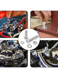 144 Piece Metric Stainless Steel Screw Nut Washer Set For Woodworking And DIY Projects, M5 Hardware Pack For repairs and builds