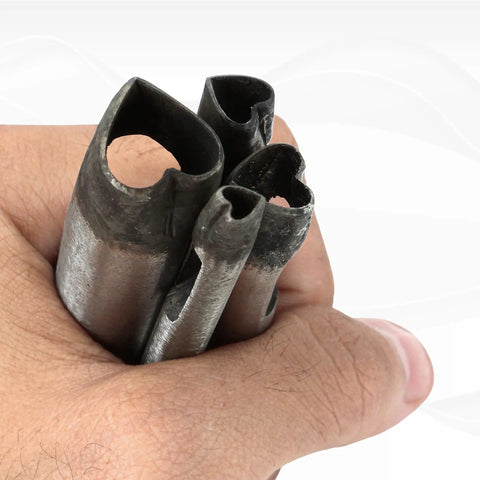 Heart Shape Hollow Punch Set 4 Piece Pro Grade For Leather Craft Tools 4mm 7mm 9mm 19mm Hole Punches in hand close-up