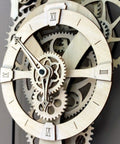 Mechanical Clock Kit For Walls 3D Wood Puzzle DIY With Pendulum And Wooden Gears No Batteries Needed Runs 36 Hours On One Wind