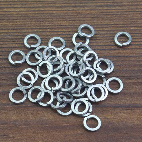 M3 stainless steel split lock washers, 300 pcs, 304 stainless steel, silver