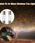 20 Pack 5A 125V Fast Blow Glass Fuses 5x20mm Replacement Kit for Christmas tree lights in use