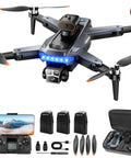 4K GPS Drone With Obstacle Alerts And Auto Return, Foldable Under 249g, shown with accessories like batteries and remote control.