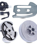 Beefed Up Three Eighths Inch Six Tooth Sprocket Clutch Drum Oil Pump Kit for Poulan and Partner Chainsaws parts