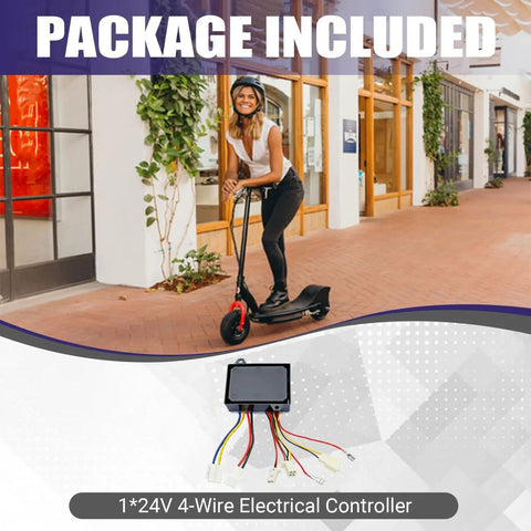 Replacement 24V 4 Wire Electrical Controller For Razor MX350 MX400 V33 Plus Version 33 And Up This High Output Module Delivers Smooth Throttle Response For Electric Scooters Pocket Bikes Dirt Bikes And Mini Rides ROHS Compliant