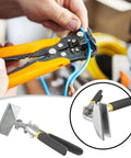 All In One Sheet Metal Bending Pliers With Straight Or Elbow Handles And Non Slip Grip in use, illustrating versatile functionality