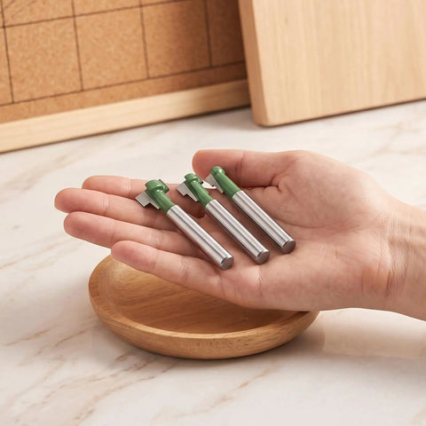 Game Changing Keyhole Router Bits Set Built Tough With Badass Tungsten Carbide Tips And Quarter Inch Shank For T Slotting. 3 bits in hand.