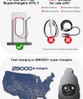 Image showing Nacs Supercharger compatibility for Beefed Up Nacs To Ccs1 Adapter For Tesla Supercharger V3 V4.