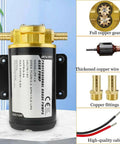 12V Oil Extractor Pump For Engine And Marine Use, 3.2 GPM Gear Oil Pump with copper gears, fittings, and high-quality cables