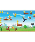 Super Fun New Super Mario Bros Peel And Stick Wallpaper Border For Awesome Kids Bedrooms In Red Blue Green Removable No Mess