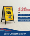 24x36 Coroplast A Frame Sign Panel With Straight Fire Custom Prints in a display with easy customization options.