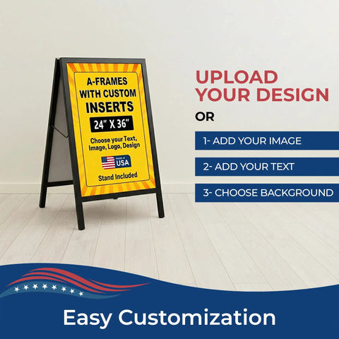 24x36 Coroplast A Frame Sign Panel With Straight Fire Custom Prints in a display with easy customization options.