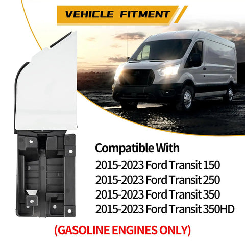 Fuel Filler Door And White Cover Assembly For Ford Transit Vans 2015 2023 Gasoline Models Replacement Gas Tank Filler Door