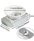 20 Pack Heavy Duty 3/8-16 Strut Channel Cone Nuts and Twirl Fasteners for Unistrut Channels showing dimensions and design details.
