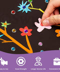 Smooth Ops With MultiColor Split Pins And Mini Brass Paper Fasteners Paired With Compact Hole Puncher 240 Piece Supply Kit Nine Cool Shapes used in a crafting project.