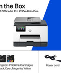 OfficeJet Pro 9135e Wireless All In One Color Inkjet Printer with print, scan, copy, fax, duplex, ink cartridges, power cord