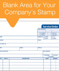 Service Order Form 3 Part Carbonless With White Canary Pink Copy Sheets 5 2/3 X 9 Inches 250 Sets Per Pack Ample Top Stamp Area For Your Service Jobs Ready To Go, service order form layout