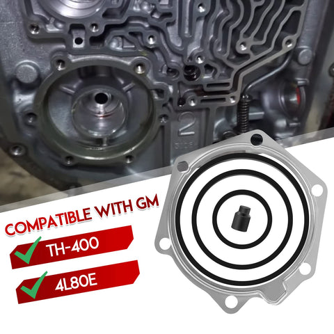 Transmission Reverse Servo Piston Apply Pin Extender Kit For TH-400 And 4L80E With Cover Gasket And Seal Kit Fix Slippage And No-Reverse Issues Includes Seal Trans Reverse Servo Piston Apply Pin, TH-400/4L80E cover gasket and seal