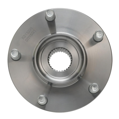 Close-up of 2 Piece Front Wheel Bearing Hubs Assembly For Nissan Rogue Rogue Select And Sentra 2007 2012 2008 2013 2014 2015 Direct Fit Replacement OEM Grade 2 Pack