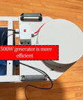 Top view of Portable Spiral Archimedes Hydro Generator 1500W Water Turbine For Off Grid Power showing adjustable output mechanism.