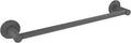 Fresno Collection 30 Inch Towel Bar Matte Gray Solid Brass Construction With Concealed Screws Wall Mounted Dope Space Saving Design