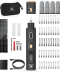 40kHz Ultrasonic Cutter Knife With OLED Display For Pro Grade Precision Cutting And Polishing In 3D Printing, Model Making, And DIY Projects, Four Modes, Stable Power, Works On Plastic, Resin, Wood, Leather, Includes 50 Replacement Blades. kit with case, charger, mat, and blades